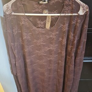 torrid mauve lace camisole